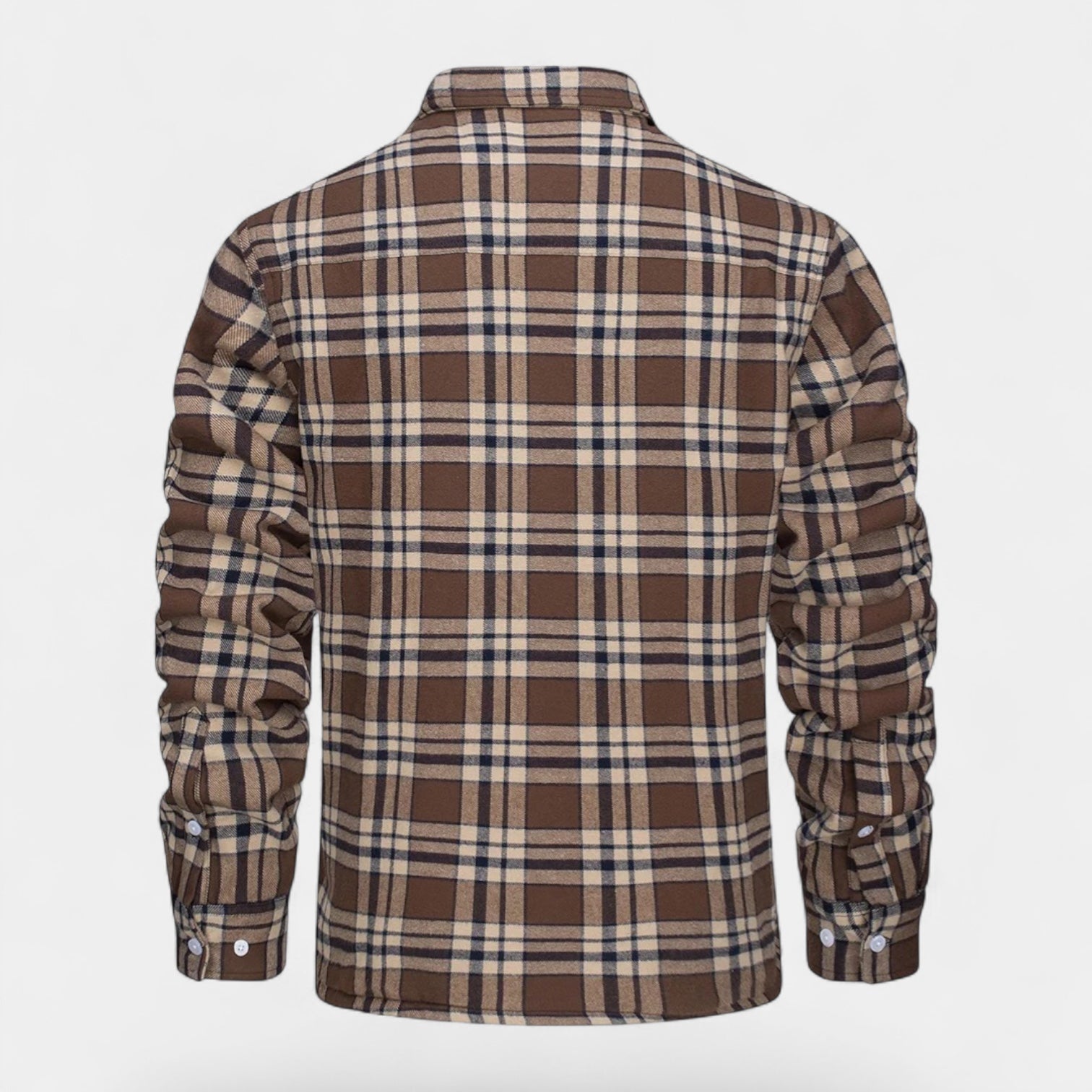 Norrskenberg | Herr Flanellskjorta med Fleecefoder - Overshirt
