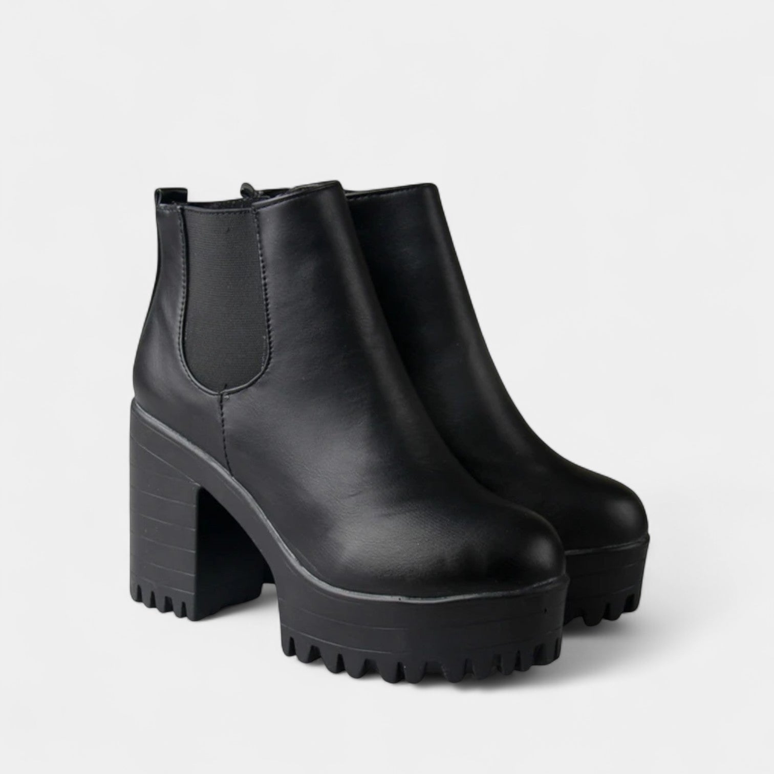 Norrskenberg | Dam Ankelboots med Hög Blockklack Plattform