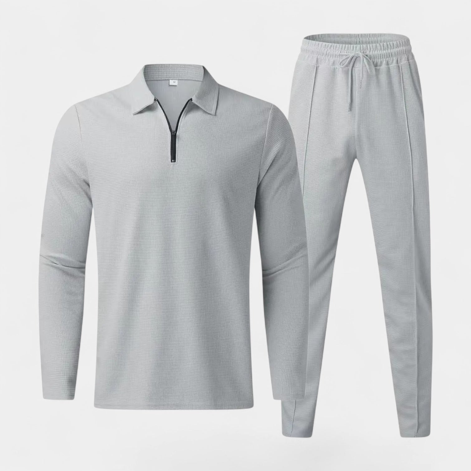 Norrskenberg | Herr Casual Tracksuit - Zip-Piké & Mjuka Joggers